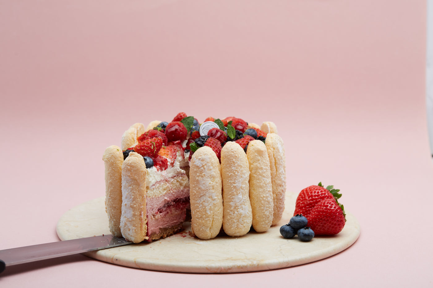 Berries Charlotte Layer Cake